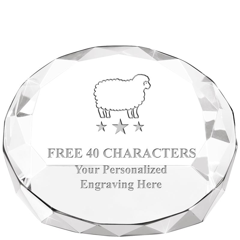 2"HX3.125"DIA CRYS FACET PPRWT