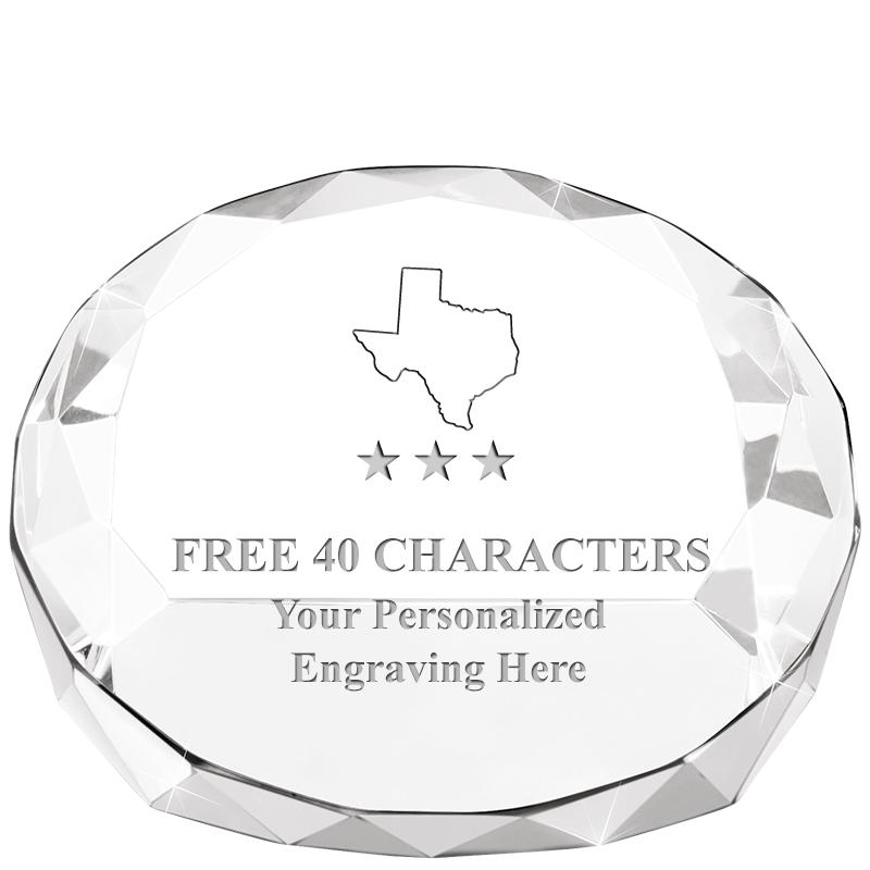 2"HX3.125"DIA CRYS FACET PPRWT