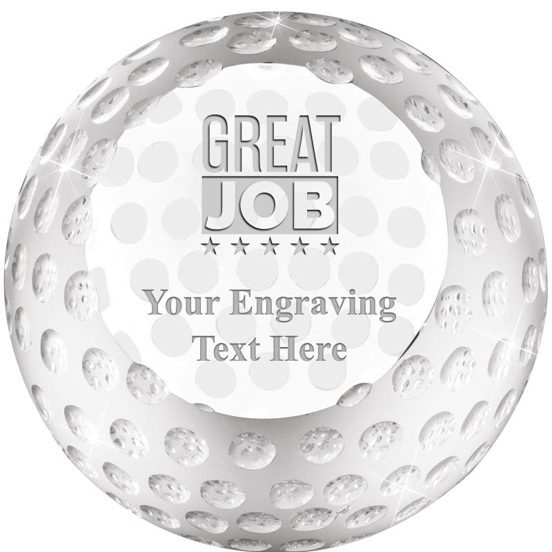 GOLF BALL PAPERWEIGHT