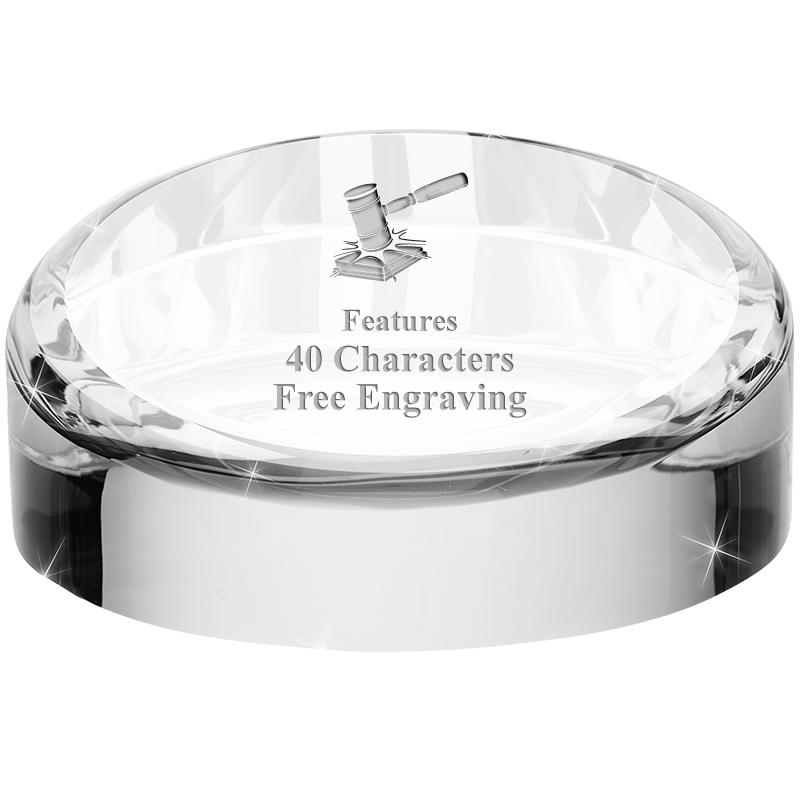 HALO CRYSTAL PAPERWEIGHT