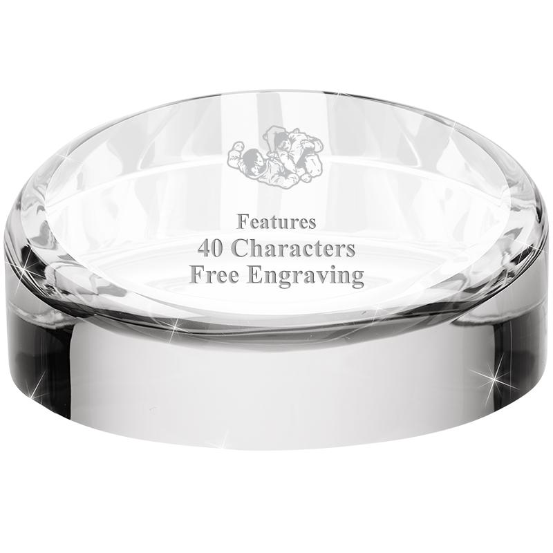 HALO CRYSTAL PAPERWEIGHT