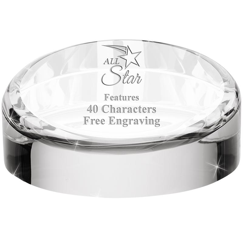 HALO CRYSTAL PAPERWEIGHT