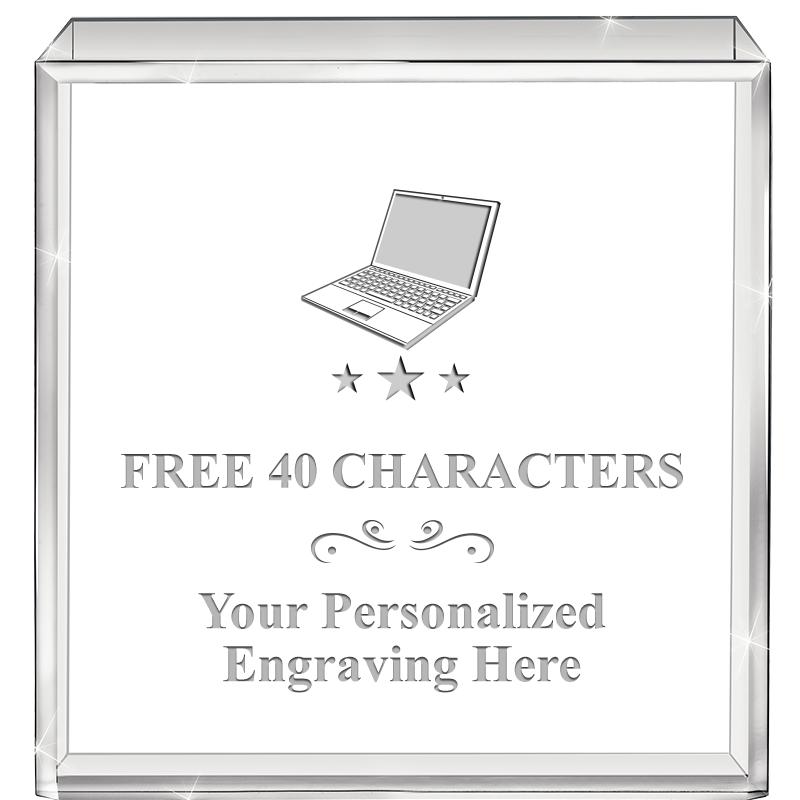 3.5" STANDING SQUARE PAPERWGHT