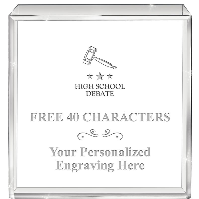 3.5" STANDING SQUARE PAPERWGHT