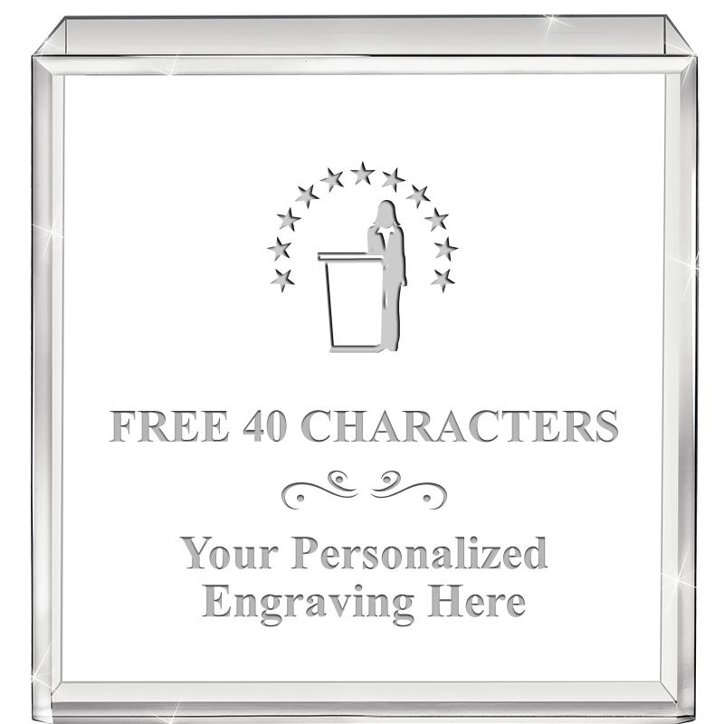 3.5" STANDING SQUARE PAPERWGHT