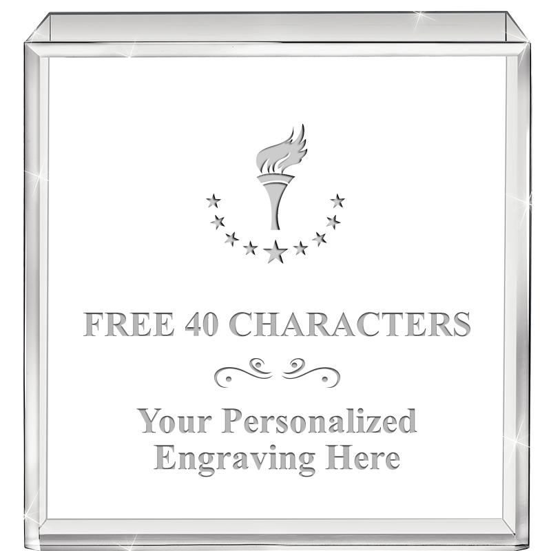 3.5" STANDING SQUARE PAPERWGHT