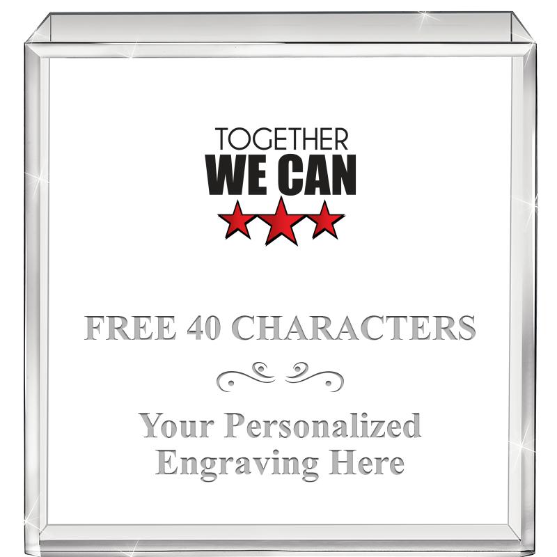 3.5" STANDING SQUARE PAPERWGHT