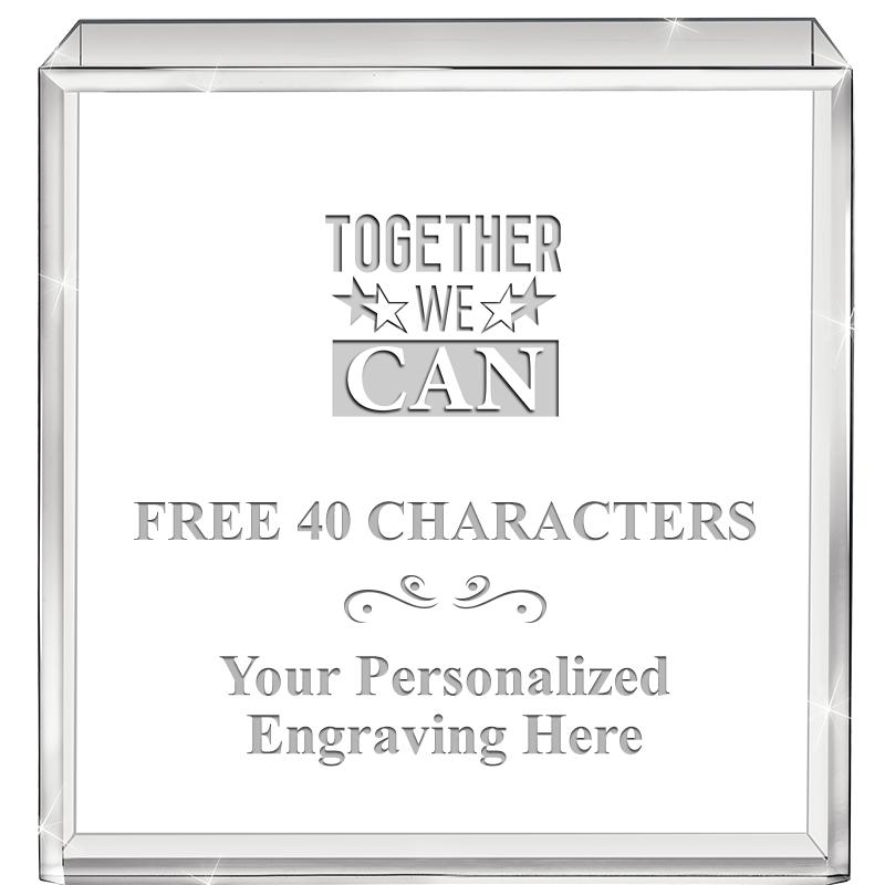 3.5" STANDING SQUARE PAPERWGHT