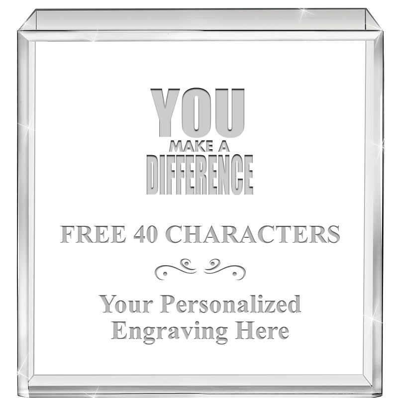 3.5" STANDING SQUARE PAPERWGHT