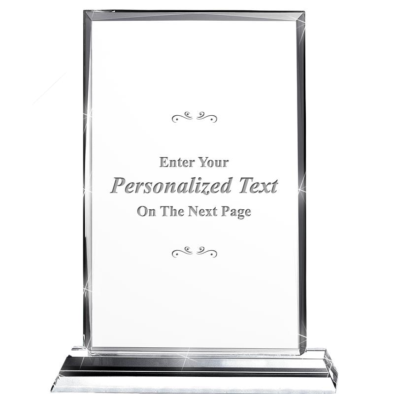 5"wx6.5"h DILIGENCE CRYSTAL