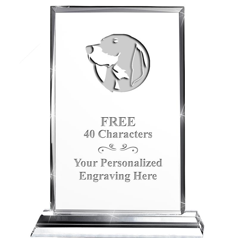 5"wx6.5"h DILIGENCE CRYSTAL