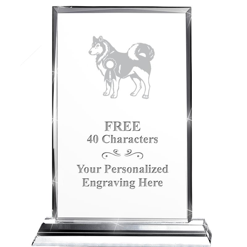 5"wx6.5"h DILIGENCE CRYSTAL