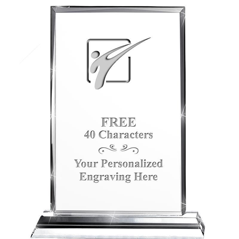 5"wx6.5"h DILIGENCE CRYSTAL