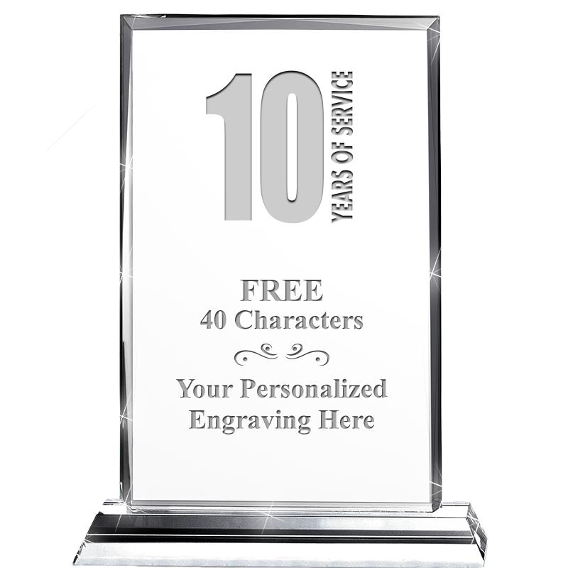 5"wx6.5"h DILIGENCE CRYSTAL