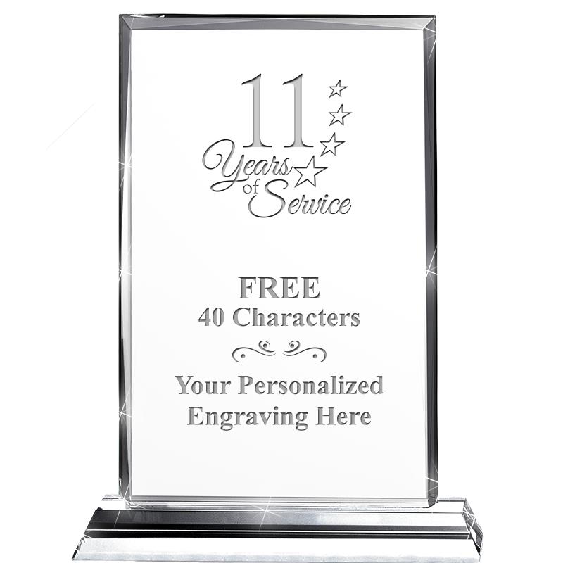 5"wx6.5"h DILIGENCE CRYSTAL