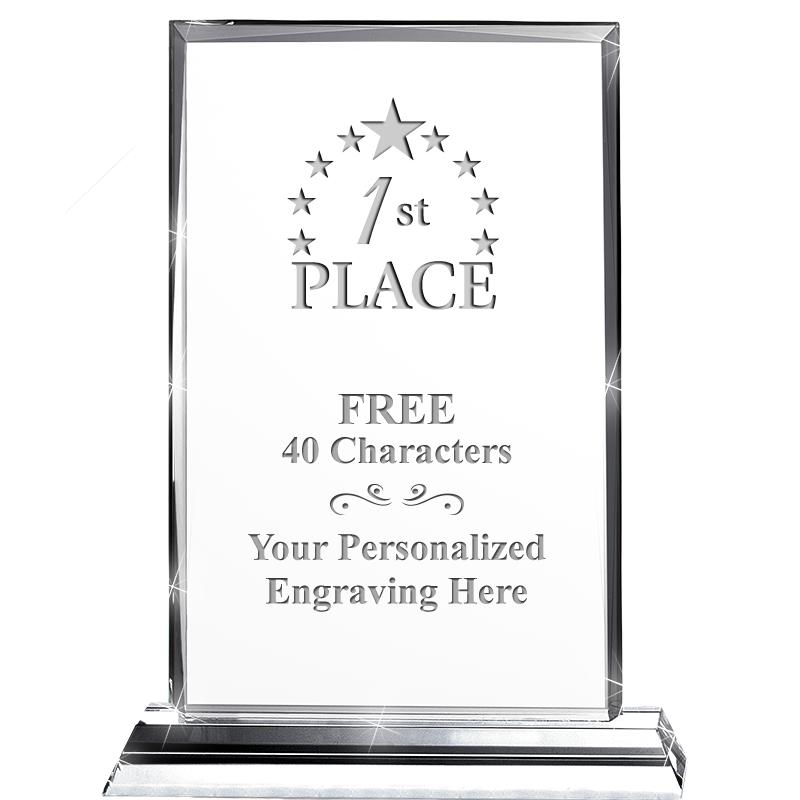 5"wx6.5"h DILIGENCE CRYSTAL