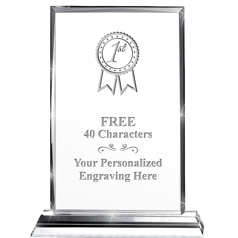 5"wx6.5"h DILIGENCE CRYSTAL