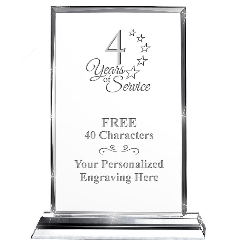 5"wx6.5"h DILIGENCE CRYSTAL