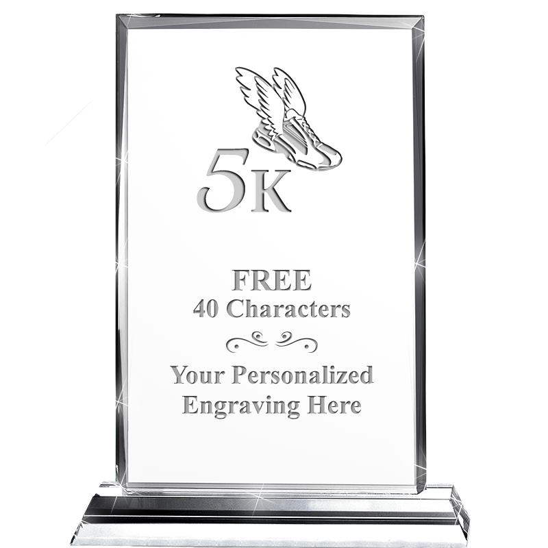 5"wx6.5"h DILIGENCE CRYSTAL