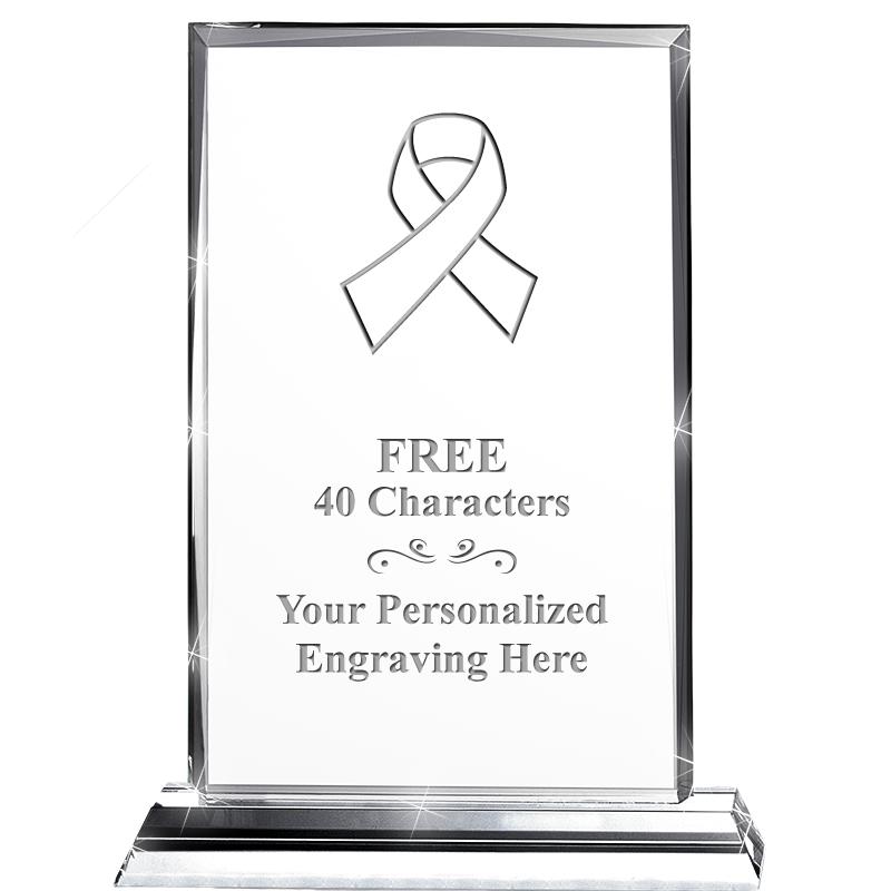 5"wx6.5"h DILIGENCE CRYSTAL