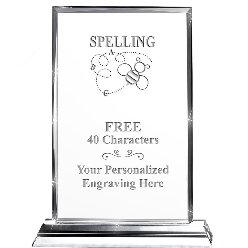 5"wx6.5"h DILIGENCE CRYSTAL