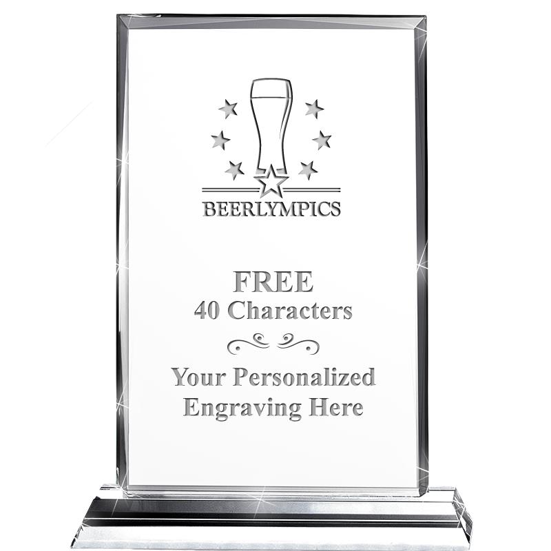 5"wx6.5"h DILIGENCE CRYSTAL