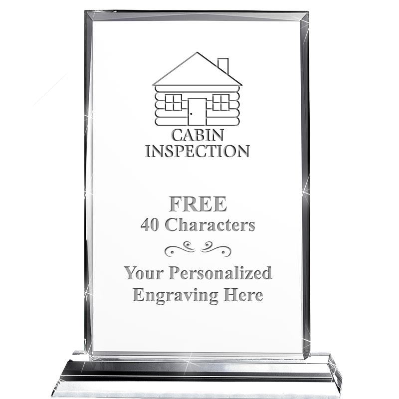 5"wx6.5"h DILIGENCE CRYSTAL