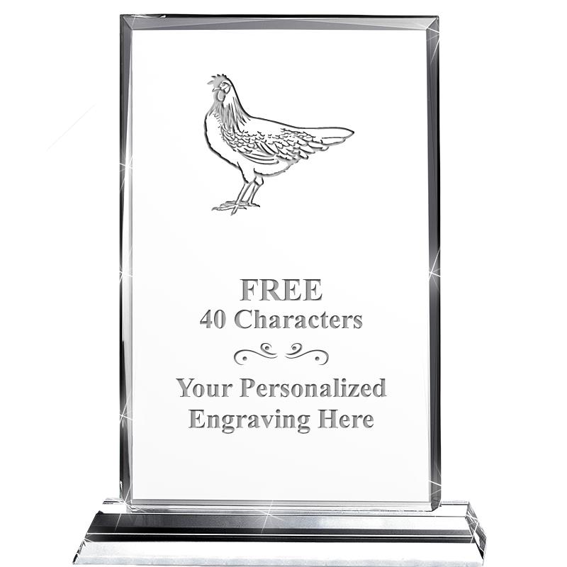 5"wx6.5"h DILIGENCE CRYSTAL