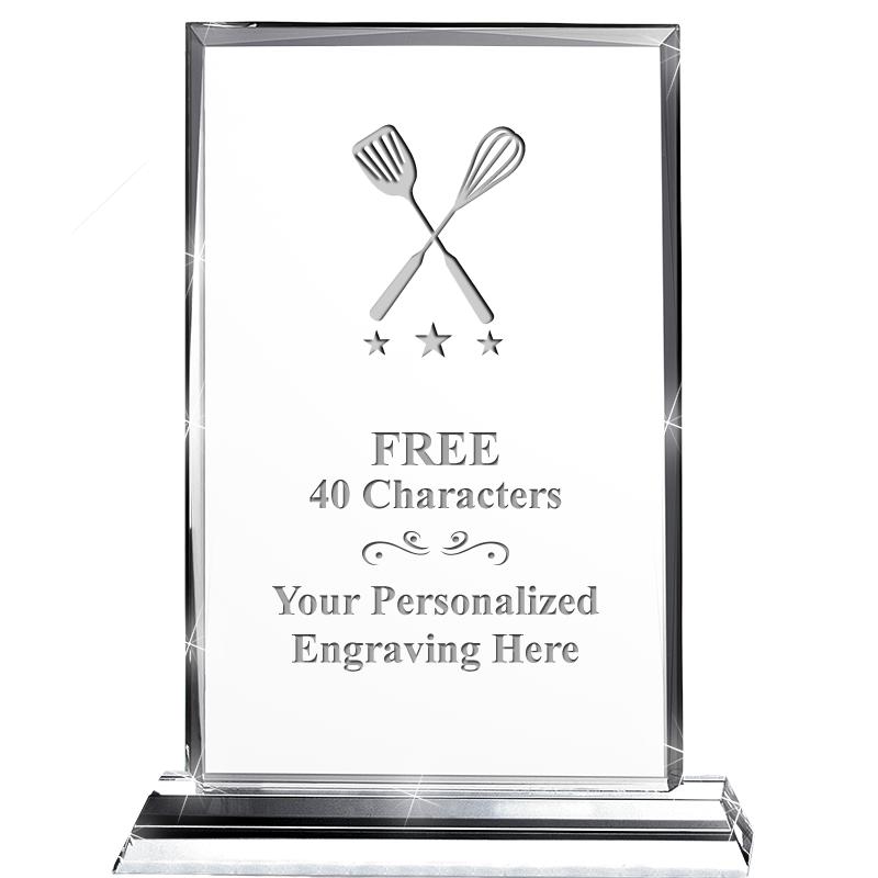 5"wx6.5"h DILIGENCE CRYSTAL