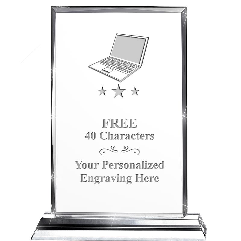 5"wx6.5"h DILIGENCE CRYSTAL