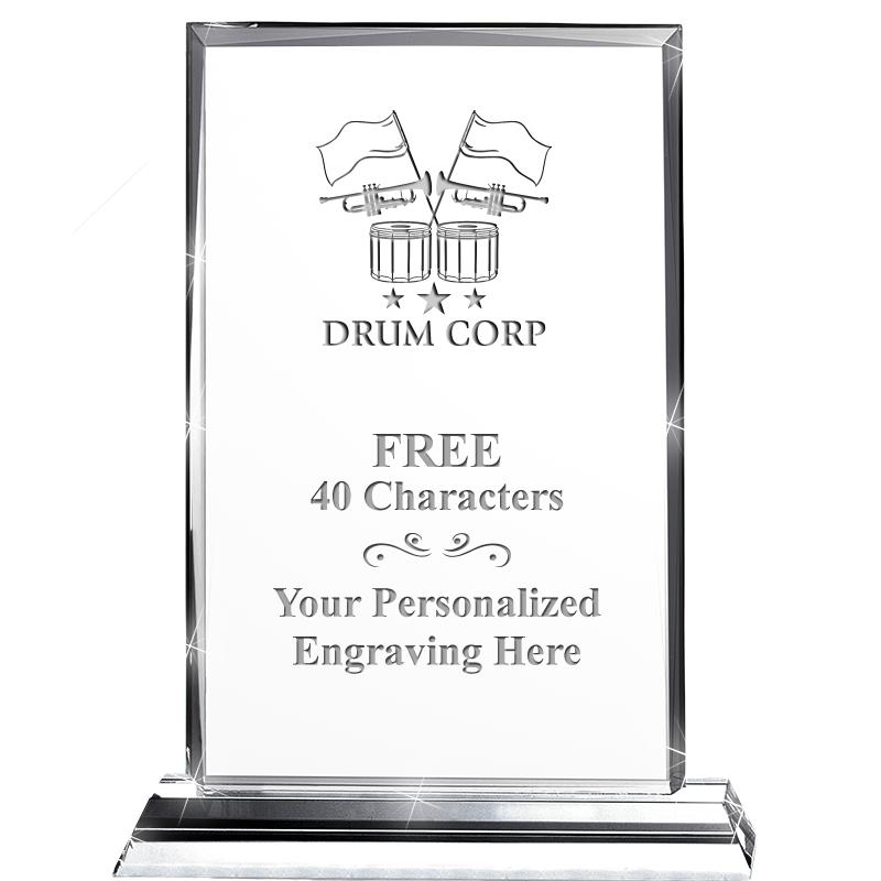 5"wx6.5"h DILIGENCE CRYSTAL