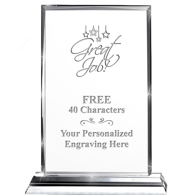 5"wx6.5"h DILIGENCE CRYSTAL