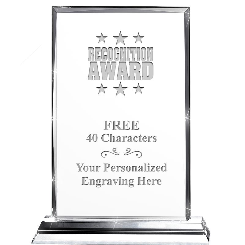 5"wx6.5"h DILIGENCE CRYSTAL