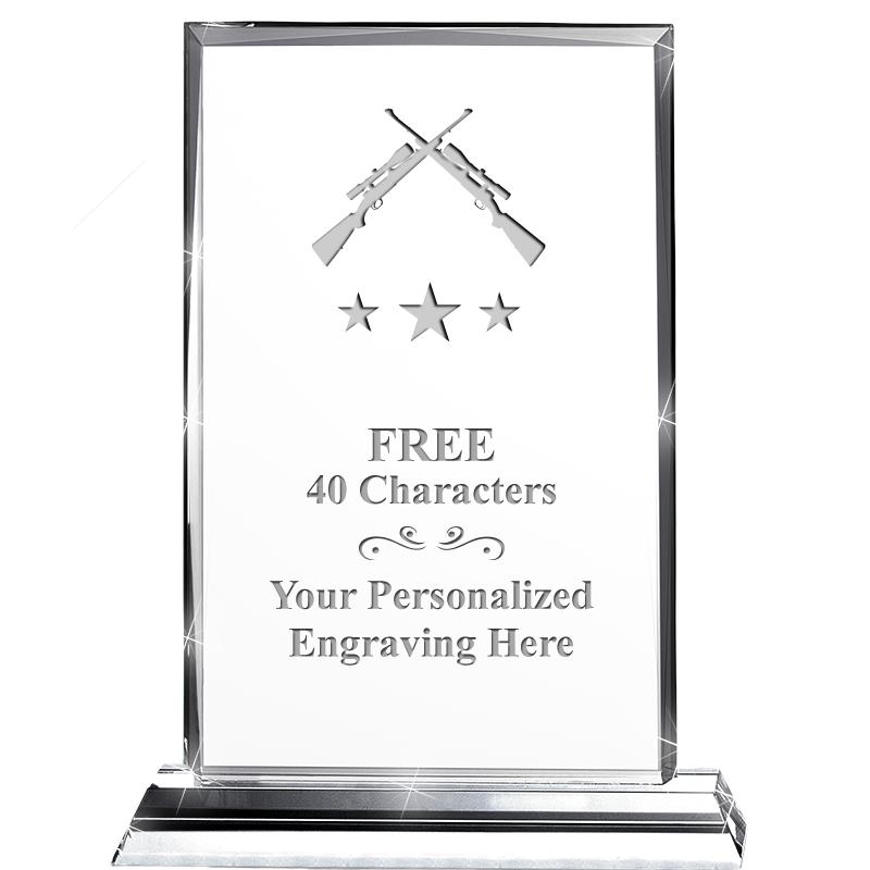 5"wx6.5"h DILIGENCE CRYSTAL