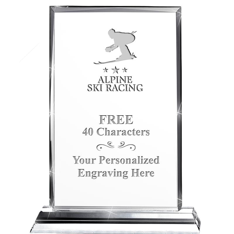 5"wx6.5"h DILIGENCE CRYSTAL