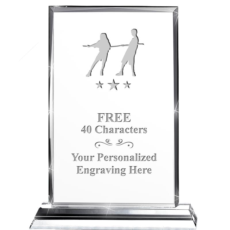 5"wx6.5"h DILIGENCE CRYSTAL