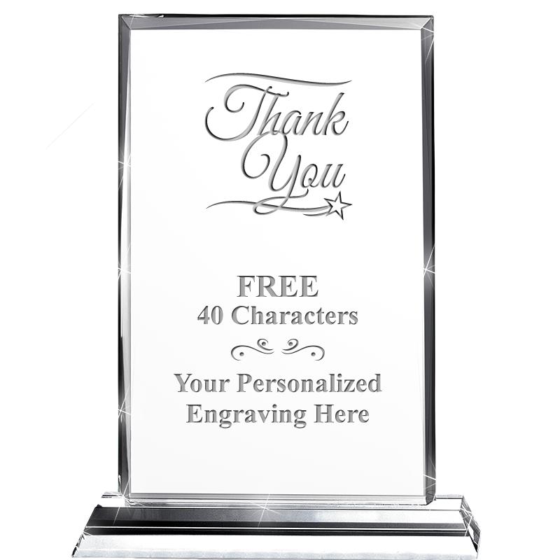 5"wx6.5"h DILIGENCE CRYSTAL