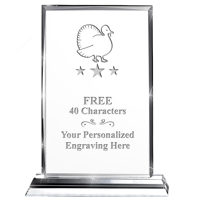 5"wx6.5"h DILIGENCE CRYSTAL