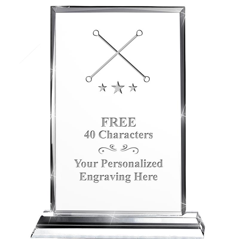 5"wx6.5"h DILIGENCE CRYSTAL