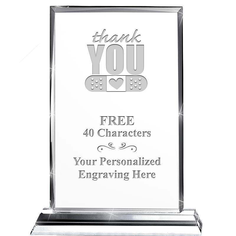 5"wx6.5"h DILIGENCE CRYSTAL