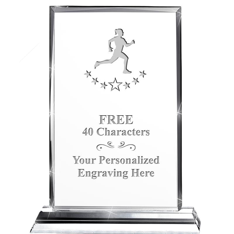 5"wx6.5"h DILIGENCE CRYSTAL