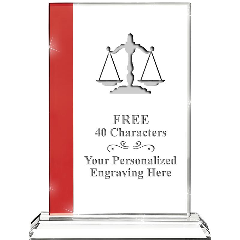 7"FLORENCE CRYSTAL W/RUBY STRP