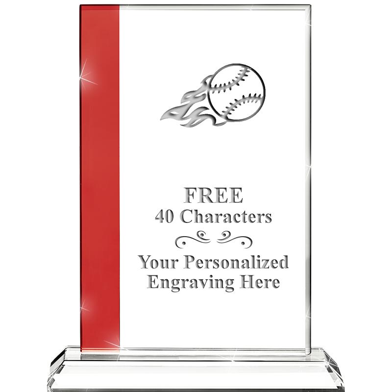 7"FLORENCE CRYSTAL W/RUBY STRP