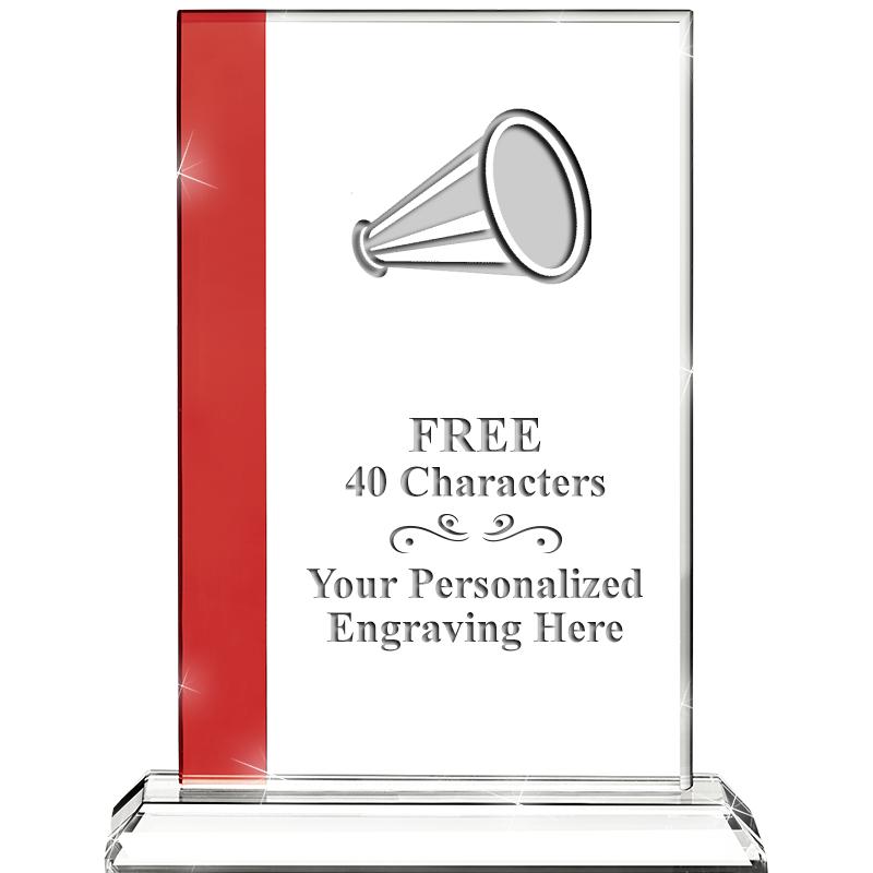 7"FLORENCE CRYSTAL W/RUBY STRP