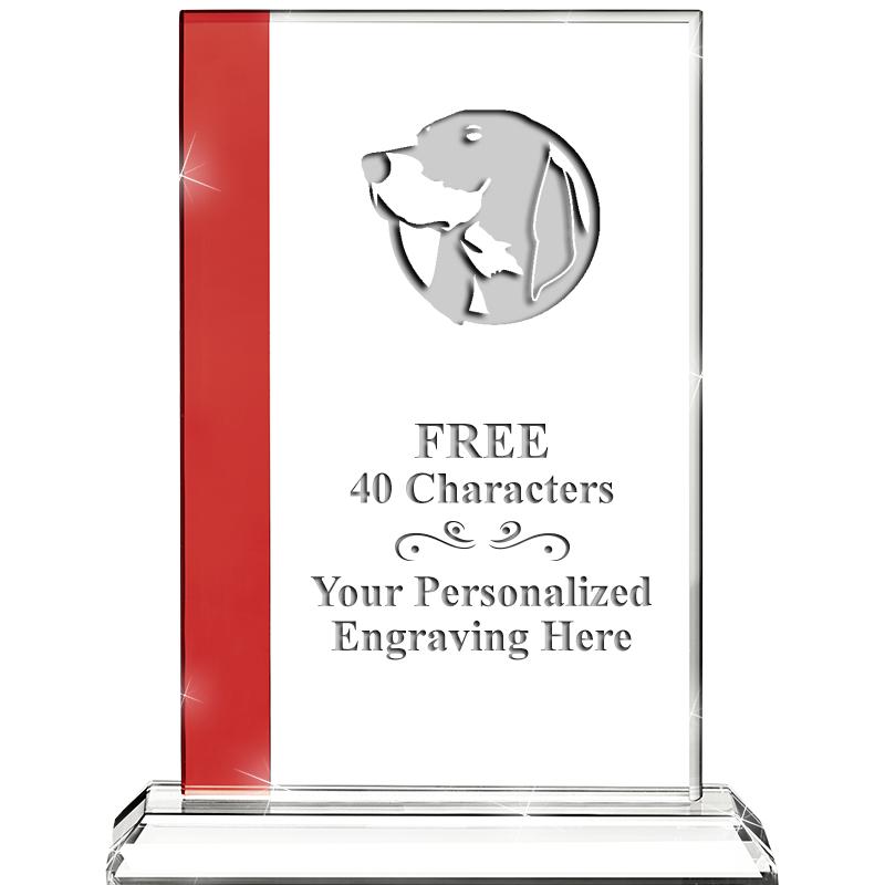 7"FLORENCE CRYSTAL W/RUBY STRP