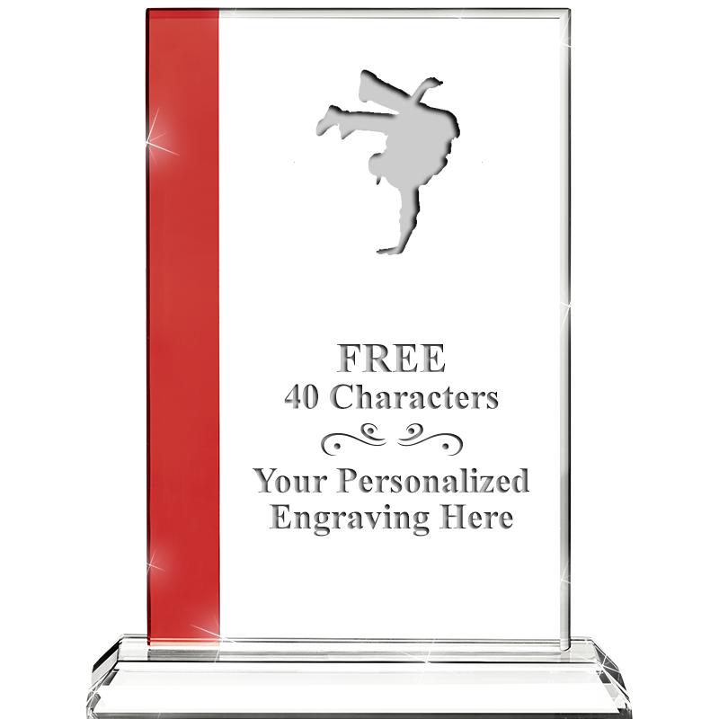 7"FLORENCE CRYSTAL W/RUBY STRP