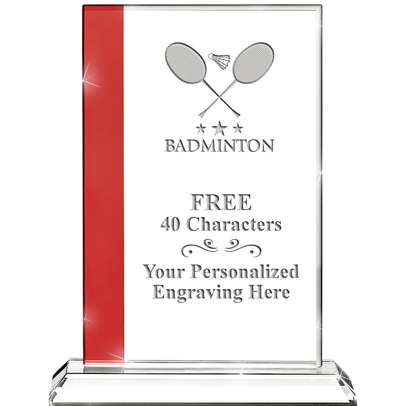 7"FLORENCE CRYSTAL W/RUBY STRP