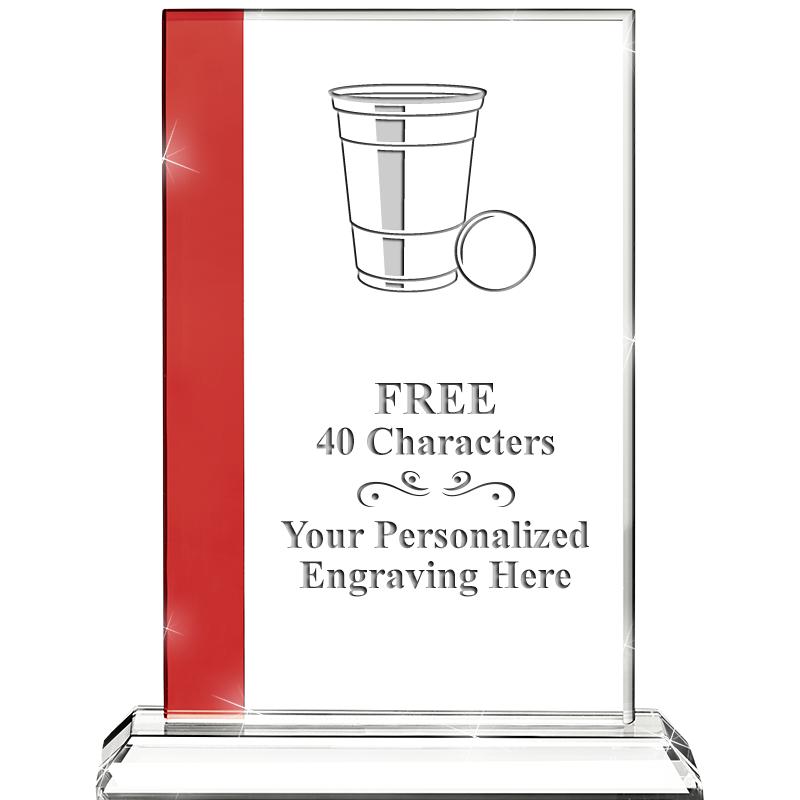 7"FLORENCE CRYSTAL W/RUBY STRP