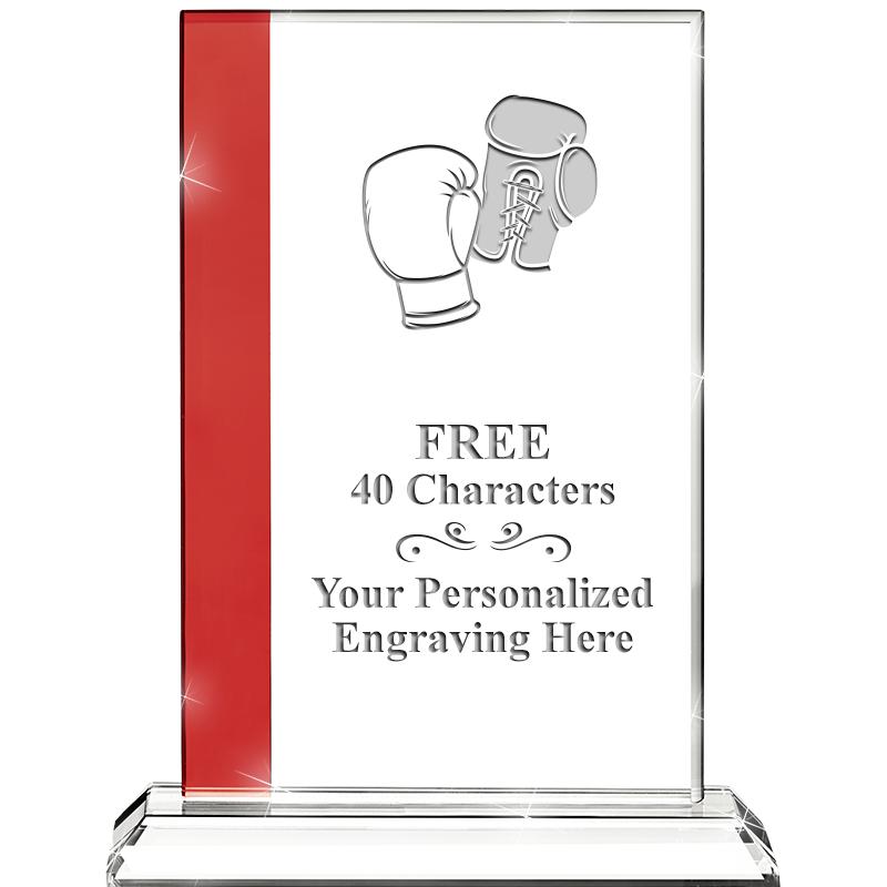 7"FLORENCE CRYSTAL W/RUBY STRP