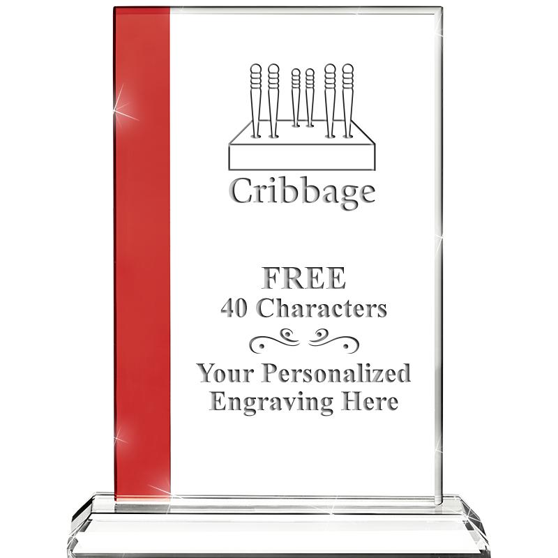 7"FLORENCE CRYSTAL W/RUBY STRP